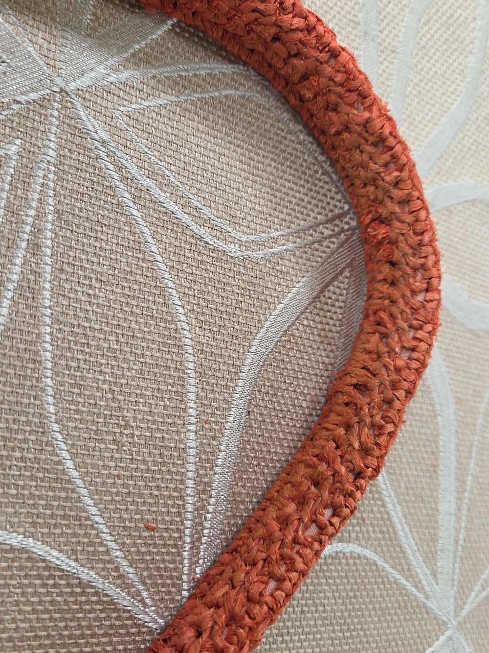 Patricia Nash Ferrara Woven Raffia Frame Bag, Koi Orange Satchel! - Picture 16 of 16